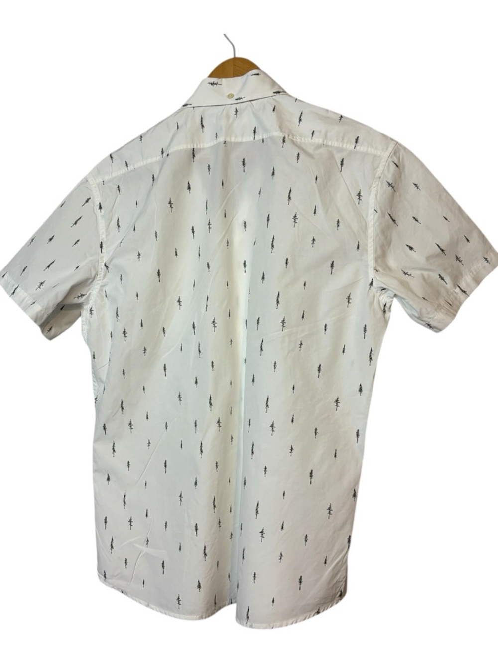 Taylor Stitch Short Sleeve Jack Tree Top Poplin Button Down Shirt Sz US L EU 42 - Picture 5 of 7